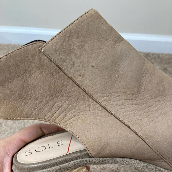 Sole Society Arizona night taupe block heel booties size 8 - Picture 8 of 10